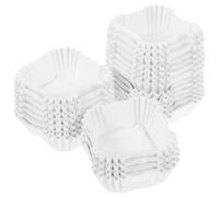 Generic Cupcake Peculiar Square Paper Liners Baking for 2000pcs Muffins Cups White Paper Material Healthy No Smell and Concession Stand Showers