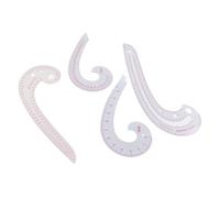 Generic Curve Ruler Lightweight Durable Sewing Trimming Drawing Dressmaking Yardstick for Designers Tailors 4Pcs