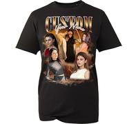 Generic Custom Bootleg Rap tee, Vintage 90's Bootleg, Collage, retro personalised t shirt, Gift, Trip Collage, Gift for Couples, Black, Size L