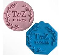 Generic Custom Letters Names Wedding Fondant Stamp Debosser Cupcake Icing Cookie Decoration Cake Personalised (6cm)