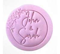 Generic Custom Wedding Names Fondant Stamp Debosser Cupcake Icing Cookie Decoration Cake Personalised Swirly (6cm)