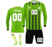 Generic Customised Football Kit for Kids/Adult Personalised Football Jersey with Name Number Team Logo Training Jersey Set