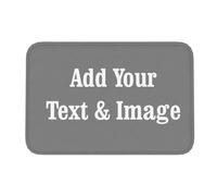 Generic Customized Rugs for Bathroom Bedroom Door, Personalized Bath Mat with Your Own Picture Text Design, DIY Non-Slip Water Absorption Floor Carpet Entryway Mat for Home Decorative