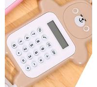 Generic Cute Bear Style Mini Calculator for Girls, Portable 8 Digit Cartoon Calculator for Students, for Kids, APS Material (Yellow)