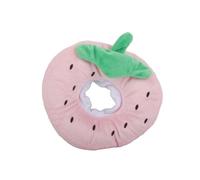 Generic Cute Cat Collar Adjustable Prevents Licking Flexible Movement for Cats Kittens Pink Strawberry PP Cotton 7.5x6.3x1.8in