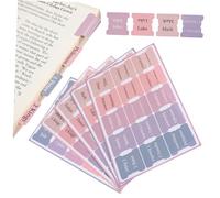 Generic Cute Colors Bible Tabs 5 Sheets Bible Book T Bible Study Tabs Bible Journaling Supplies Set