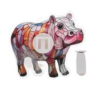 Generic Cute Hippo Car Air Freshener Multi Functional Vehicle Decoration for Interior Aesthetics Easy to Install Compatibility with Various Car Models Durable Material