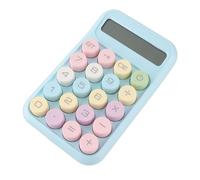 Generic Cute Mechanical Button Scientific Calculator 10 Digit for Accounting Tasks Portable and Efficient ABS Material 1 Piece (Blue)