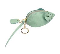 Generic Cute Mouse Shaped Leather Coin Purse for Women Small Zipper Wallet Change Bag Adorable Mini Pouch for Coins Cash Keys Random Color Random Color
