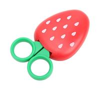 Generic Cute Strawberry Scissors with Magnets for Kids Safety Crafting At Home Lightweight Plastic 1 Piece