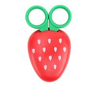 Generic Cute Strawberry Scissors with Magnets for Kids Safety Crafting At Home Lightweight Plastic 1 Piece