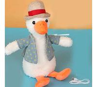 Generic Cute Talking Duck Toy with Detachable Vest for Kids, Repeats What You Say, Educational Toy for Early Childhood Education (Intelligent talking duck)