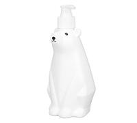 Generic Cute White Bear Style Shampoo Dispenser Pump for Bathroom and Shower 19cm to 25.5cm in PP Material (Medium)