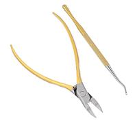 Generic Cuticle Nipper Pedicure Remover Tool for Ingrown Toenail, Stainless Steel Toe Nail Clipper for Hard Nails, 1 X Cuticle Trimmer (Golden)