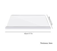 Generic Cutting Boards for Kitchen, Acrylic Cutting Board Kitchen Decor for Bread, Meat, Veggies, and More, Clear for Counter, for Countertop Protection (450x350mm 3mm)