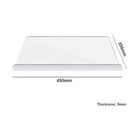 Generic Cutting Boards for Kitchen, Clear Cutting Boards for Kitchen Counter, for Bread, Meat, Veggies, and More, Decor Clear for Countertop for Countertop (450x350mm 5mm)