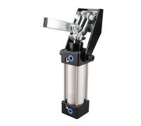 Generic Cylinder Pneumatic Clamp 300mm Durable Hold Down Clamp for Fixture and Welding Use