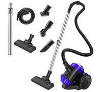 Generic Cylinder Vacuum Cleaner, 1000W Powerful Motor, 1.5L Capacity Dust Tank, Bagless, Wet & Dry, Compact, Lightweight, Removes Dirt & Pet Hair