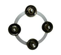 Generic Cymbal Hi Hat Tambourine with Bells, Designed for Kids and Adults at Concerts, silver