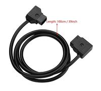 Generic D Tap Male Power Tap to D Hub Adapter Cable, Durable Splitter Cable for Anton Bauer V Mount Battery, Black, 39", Lightweight and Portable for Photography Uses