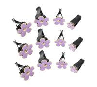 Generic Daisy Car Air Clips 4pcs Set Flower Vent Clips for Vehicle Air Freshener Cute Car Accessories for Women Purple Color