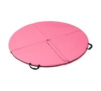 Generic Dance Training Pad Pole Dance Mat Landing Pad Gymnastics Pad Floor Exercise Mat With Foldable Hinges Core And Leather Layer With Carry Straps suitable, Diameter 150 10cm
