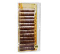 Generic Dark Brown Artificial False Eyebrow Extensions Soft Lightweight Individual Eyebrows for Makeup Artists Imported Fiber Size 5-8mm 12pcs