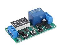 Generic DC 5V 12V Single Channel Timer Control Relay Module Adjustable Cycle Delay Relay Module for Industrial Automation Green PCB 64.2mm X 34.8mm (12VDC)