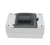 Generic DC Circuit Breaker Distribution Box, IP66 Rain Proof Plastic Outdoor Junction Box for MCCB Solar Battery Switch, Excellent Durability and Stability, Quick Wiring, Industrial Use