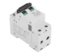 Generic DC Miniature Circuit Breaker Fast Closing for Solar Panels Grid System 2P Low Voltage White 3.1 * 2.8 * 1.4in 25A, 40A Fits for DC Systems (40A)