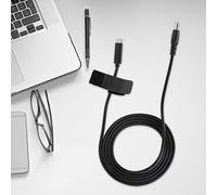 Generic DC Plugs Cable with PD Induction Chip USB to DC Cable 19V 65W for TYPE-C, 4.5mm X 3.0mm Output, 1.5m Length - for Series Notebooks