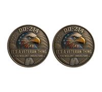 Generic DD-214 US Veteran Commemorative Metal Collectible Honor & Sacrifice Gift for US Veterans