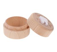 Generic Deciduous Tooth Box Wooden Boys and Girls First Lost Tooth Holder Keepsake Box Collection