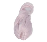 Generic Decoration Doll Wig, Good Plasticity Doll Hair Wig Long Curly Design Soft Silk for Collections (Purple)