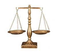 Generic Decorative Balance Iron Scale Desk, Gold, Iron Art Straight Rod Balance Scale Ornament