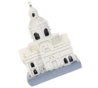 Generic Decorative Resin Cathedral Model for Sand Table Ornament Home Adornment Desktop Church Decor Creative Craft Accessory for Dollhouse and Tabletop Display