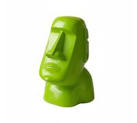 Generic Decorative Tissue Holder Resin Vinyl Sculpture Napkin Dispenser Easter Island Statue Decoration Suitable for Home Office Gift Giving, Green