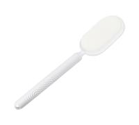 Generic Deep Cleaning Shower Brush, Compact, Ideal for Seniors, Non-Slip, Double-Sided, Long Handle, Adjustable, Silicone, White