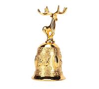 Generic Deer Shape Hand Bell, Delicious Stainless Hand Bell Polished Finish for Dining Table (Gold)