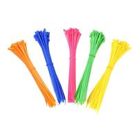 Generic Dekton 250Pc Cable Tie Set Hi Vis 3.6mmx 200mm Yellow, Orange, Pink, Blue, Green, Dt70405