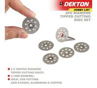 Generic Dekton 5 Piece Diamond Tipped Cutting Disc Set, Dt60914