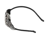 Generic Delicate 1920s Style Crystal Headband Vintage Rhinestone Hair Hoop Elegant Resin and Plastic Hairband for Women and Special Occasion Birthday Accessory Style