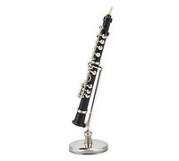 Generic Delicate Mini Oboe Model Display Ornaments Durable Metal Music Lovers 3.35x0.39x0.39in