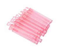 Generic Delicate Pink Bubble Wands for Kids Heart Design Small Bubble Sticks for Party Favors and Events 50 Pcs Transparent Plastic