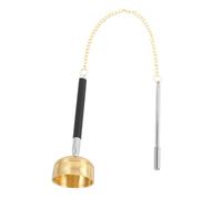 Generic Delicate Temple Bell Ornament for Buddhism Meditation Bell Smooth Finish for Prayer and Mindfulness Practices