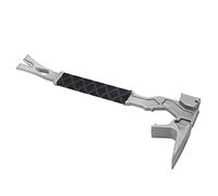 Generic Demolition Tool with Hammer Nail Puller Chisel Pry Bar for General Construction and Projects Strong Manganese Steel 1 Piece Black Silver