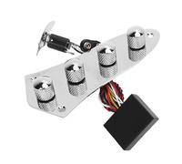Generic Denicient Control Plate, Metal Buds Design User -friendly Electrical Guitar Control Plate for Exercise (Silver)