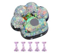 Generic Design Artificial Nail Tips Nail Art Holder Stand Lightweight Polyester Resin for Practicing and Displaying Suitable for Fashion Shows and Professional Beauty Shops