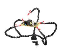 Generic Desk Clamp Soldering Helping Hand 3/4/5 Pcs Flexible Soldering Third Hand Tool PCB Holder Stand for Electronic Repair Soldering Jewelry Crafts