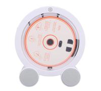 Generic Desktop Vertical CD Player, 13 Functions 5.3 HIFI Dual Speakers FM USB AUX, with LED Screen Timer, for Home Music Lovers Language Learners (Wood Color)